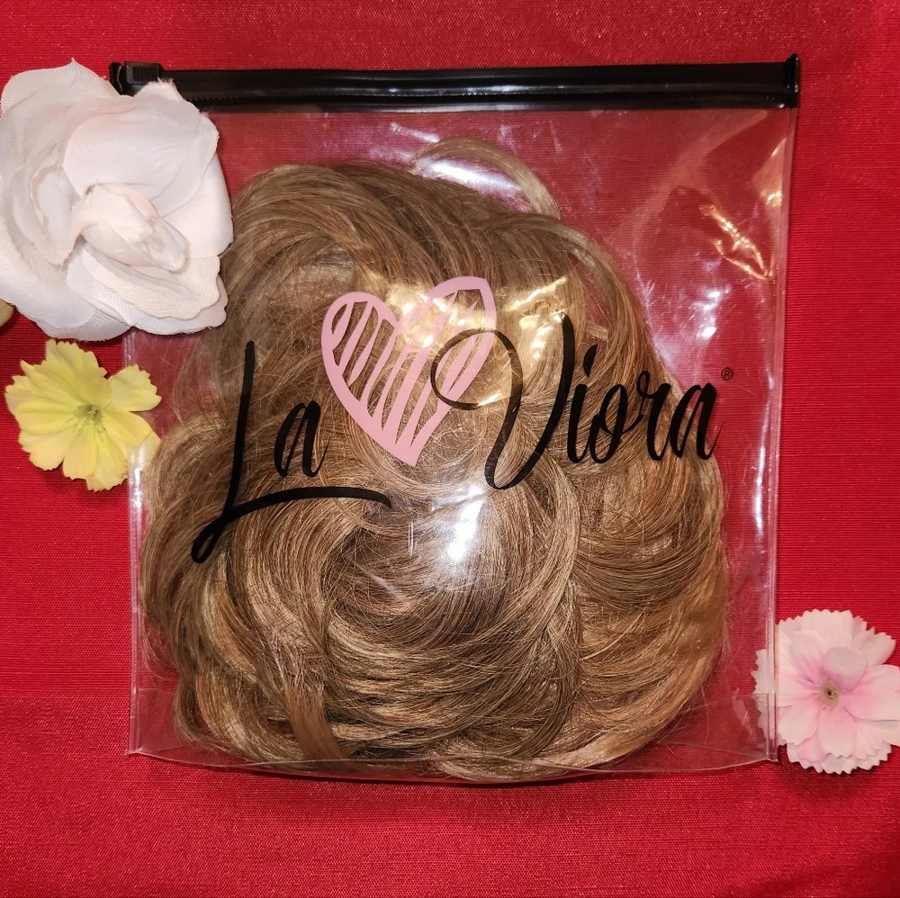 NWT Synthetic Blonde Hair Piece Set of 2